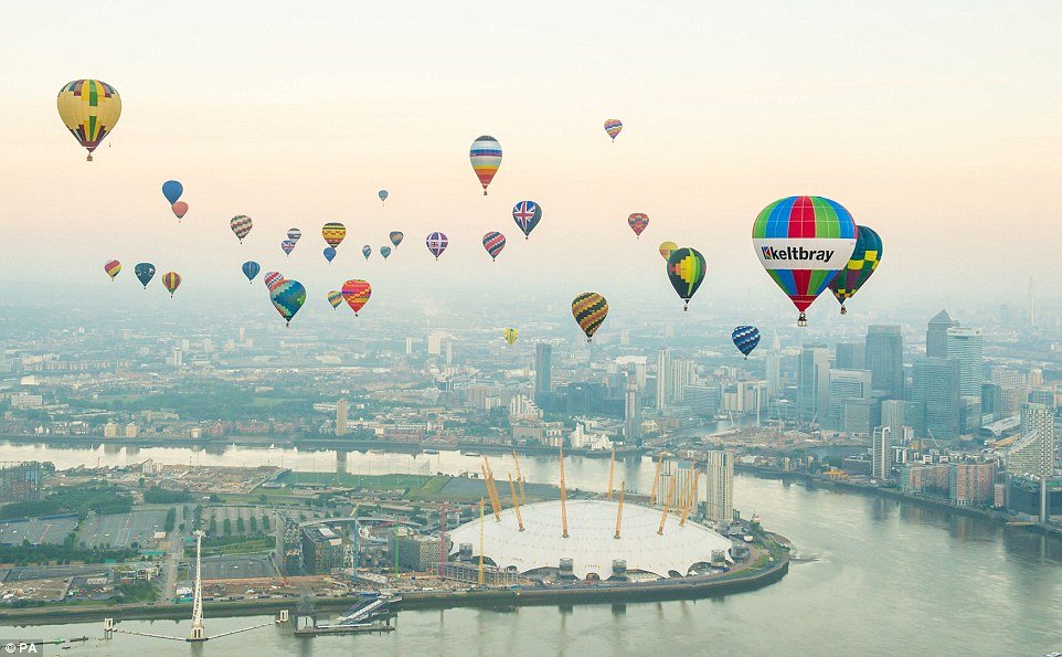 Δεκάδες αερόστατα στο Λονδίνο