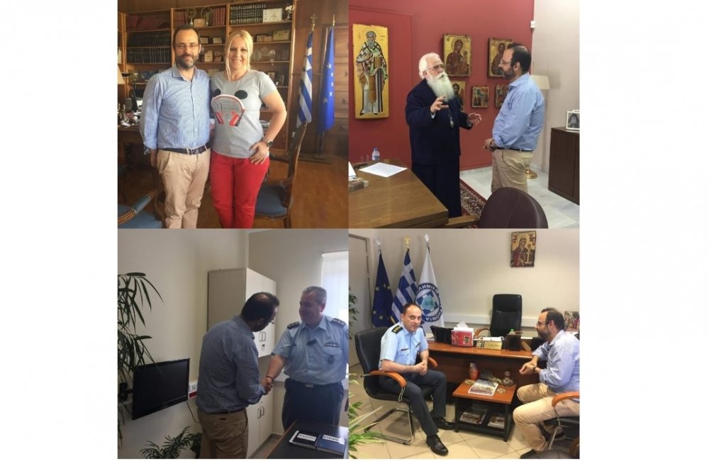 Συνάντηση του Κ. Μαραβέγια με τη Δωροθέα Κολυνδρίνη - Επισκέψεις σε Μητρόπολη και Αστυνομία
