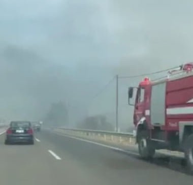 Υπό έλεγχο η επικίνδυνη φωτιά απέναντι από την Χαλυβουργία (βίντεο)