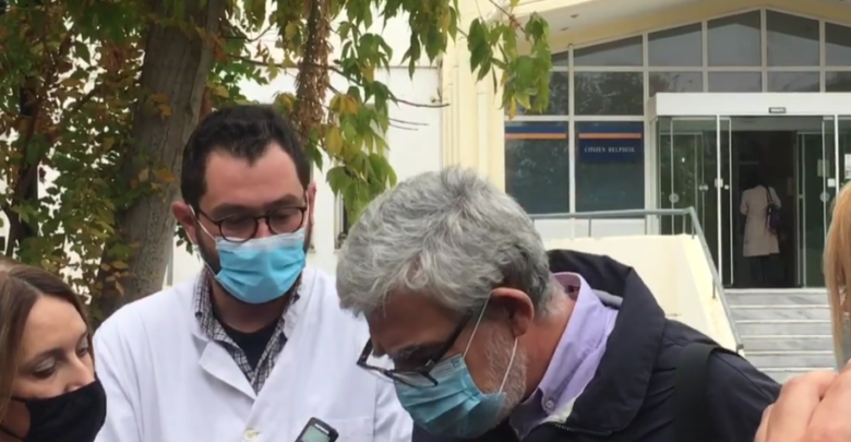 Kατέρρευσε μπροστά στην κάμερα γιατρός του Γενικού Νοσοκομείου Λάρισας λόγω εξάντλησης