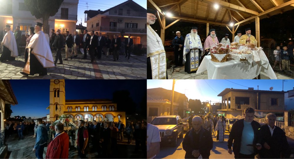 Πλήθος κόσμου στην λιτάνευση της Ιερής Εικόνας των Αγίων Κωνσταντίνου και Ελένης