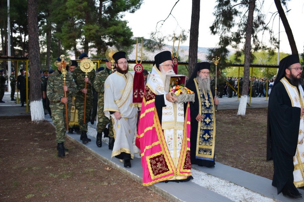 Υποδοχή Τιμίας Κάρας του Οσίου Δαυίδ στο 304 ΠΕΒ