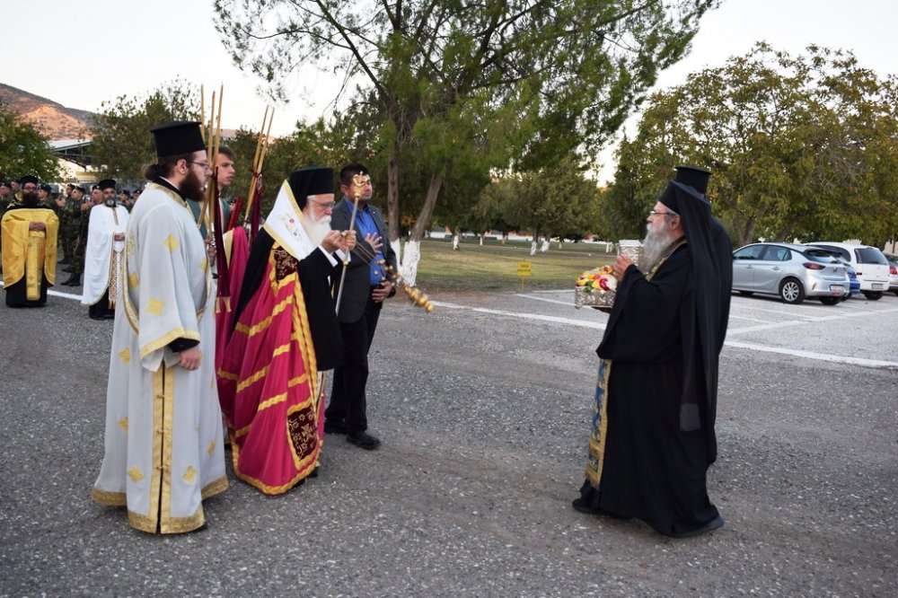 Υποδοχή Τιμίας Κάρας του Οσίου Δαυίδ στο 304 ΠΕΒ