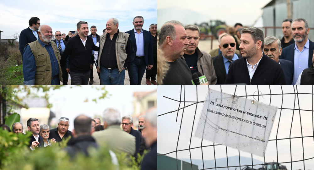 Ν. Ανδρουλάκης από Ριζόμυλο: Ο Πρωθυπουργός είναι ο πρωταγωνιστής της καταστροφής του πρωτογενούς τομέα