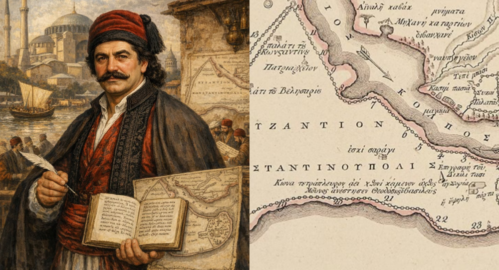 Ο Ρήγας Βελεστινλής στην Κωνσταντινούπολη