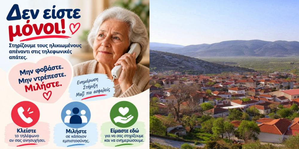 Στηρίζουμε τους ηλικιωμένους απέναντι στις τηλεφωνικές απάτες