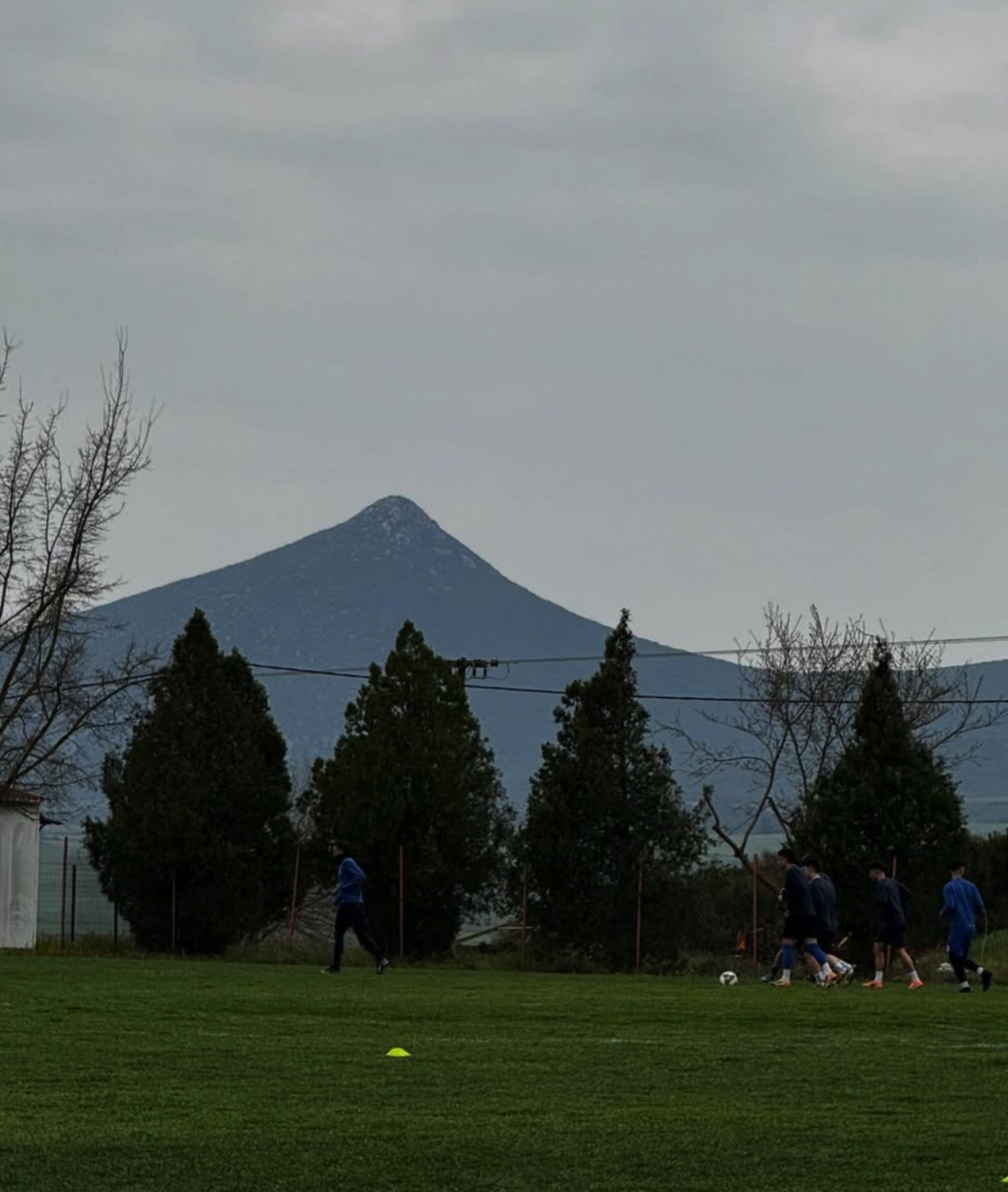 Προπόνηση του Ρήγα με φόντο τον Τσιμπούραγα