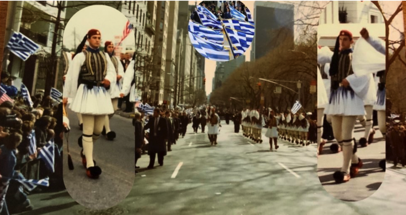 Ο Αθανάσιος Κουβελάς παρελαύνοντας στην 5th Avenue