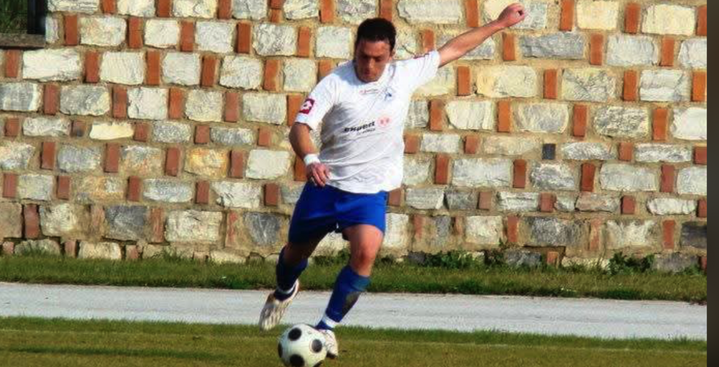 Ο Θ. Ανδρουτσόπουλος ως παίκτης του Ρήγα Φεραίου