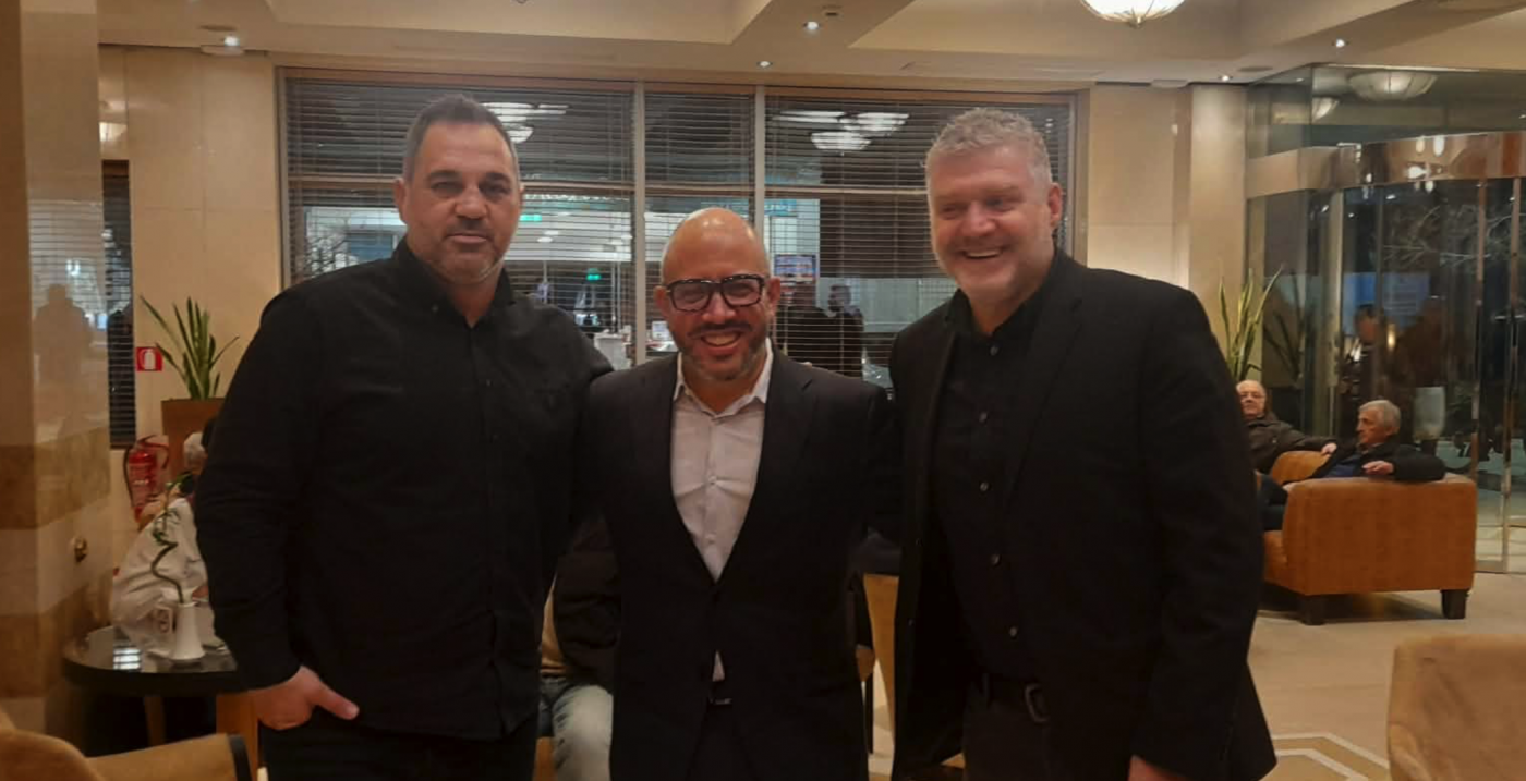 Βουραζέρης και Μεϊκόπουλος με τον δήμαρχο Αγίας, Αντώνη Γκουνταρά